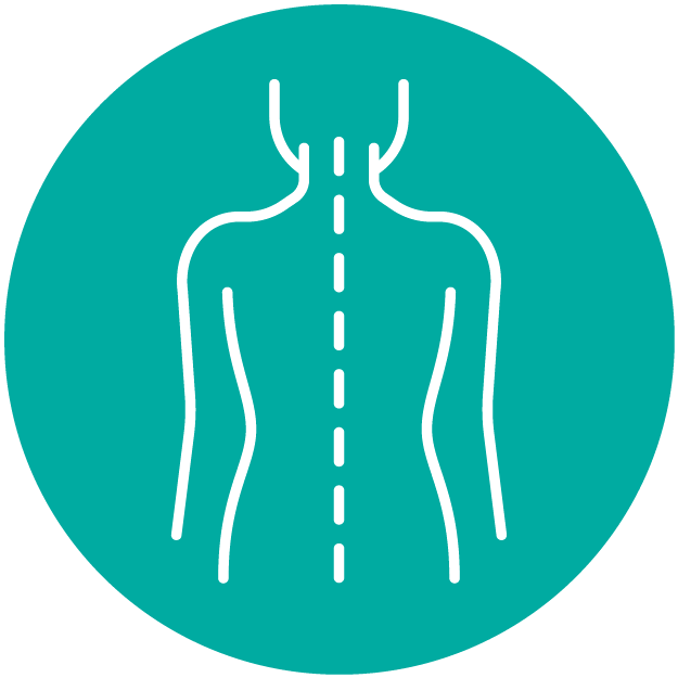 Poor posture icon